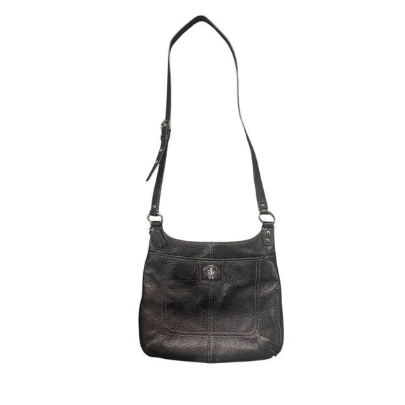 Coach F19265 Black Pebbled Leather Crossbody - Picture 5 of 15